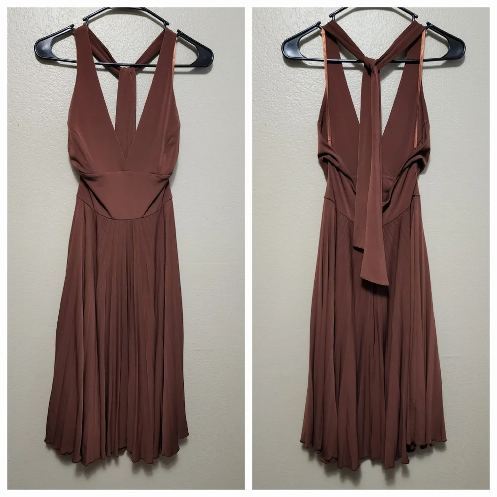 Pleated Halter Dress Max & Cleo - Picture 2 of 12
